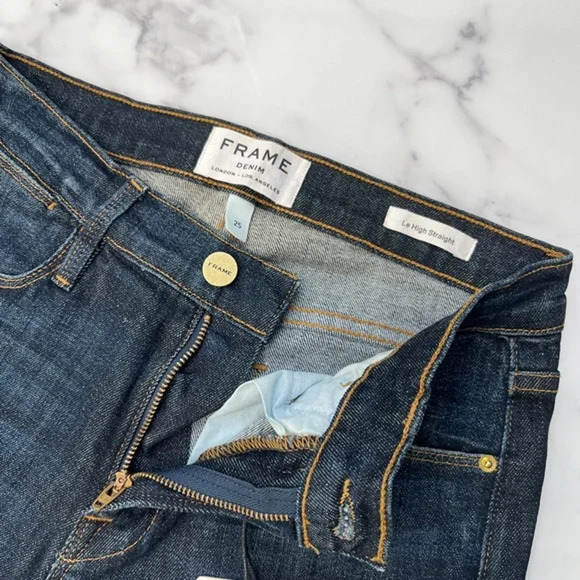 Frame Denim Women's Le High Straight Jeans in Northern Size 25 NWT $239 - Picture 8 of 11